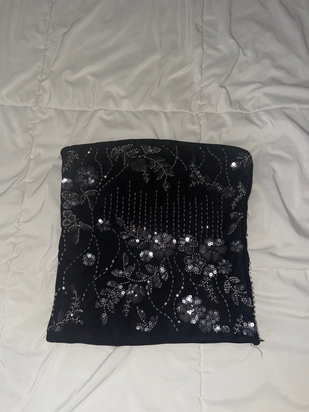 Edikted Black beaded tube top